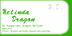 melinda dragon business card